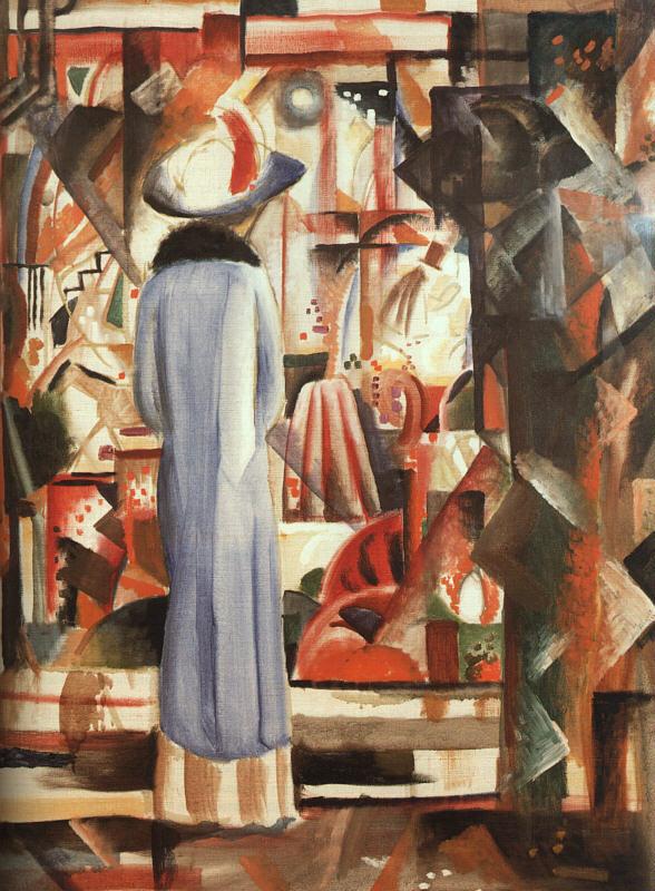 August Macke Large Bright Shop Window France oil painting art